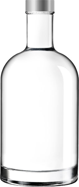 glass water bottle 750ml - Oslo